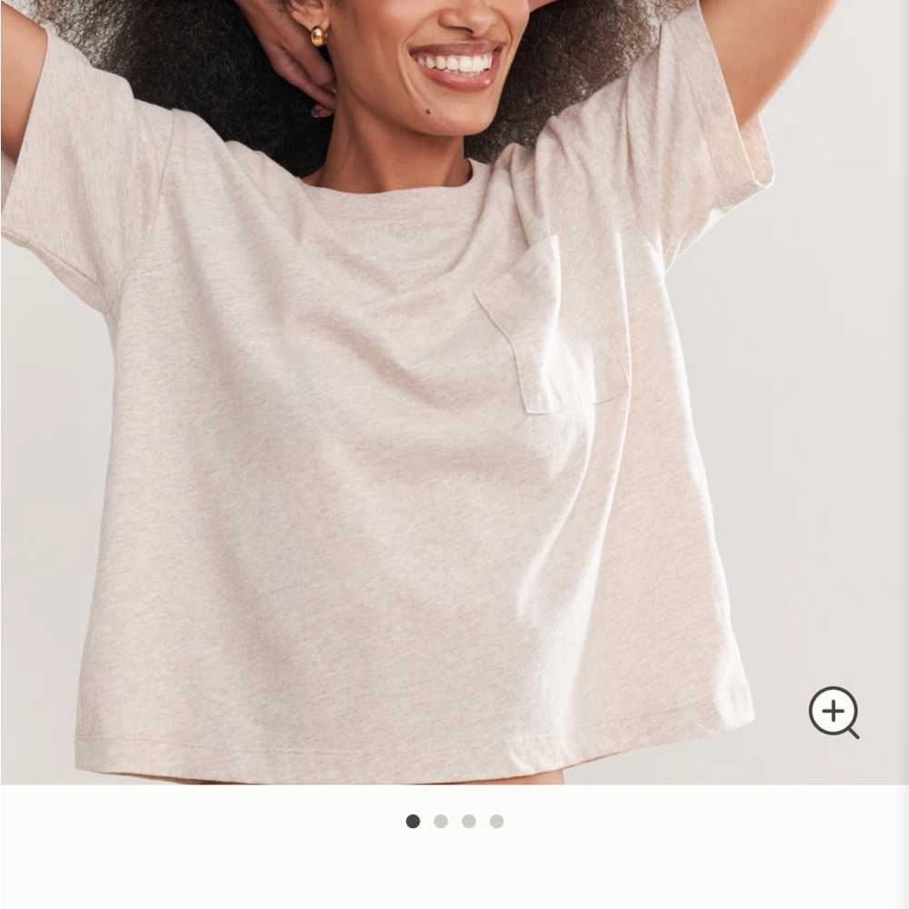 Jenni Kayne Vintage Pocket Tee in Oatmeal
